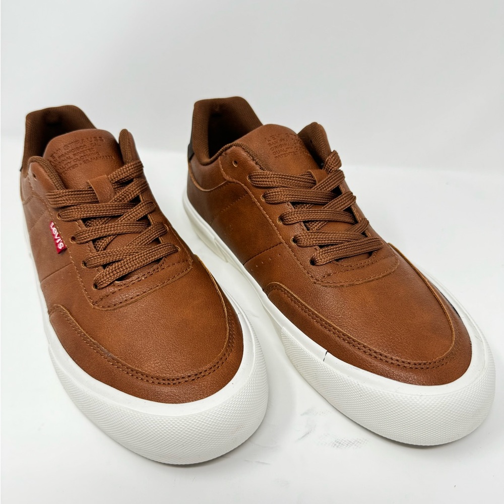 NWOB Levi's Men's Munro Retro Low-Top Sneakers Vegan‎ Leather Size 7 Never Worn - Picture 5 of 14